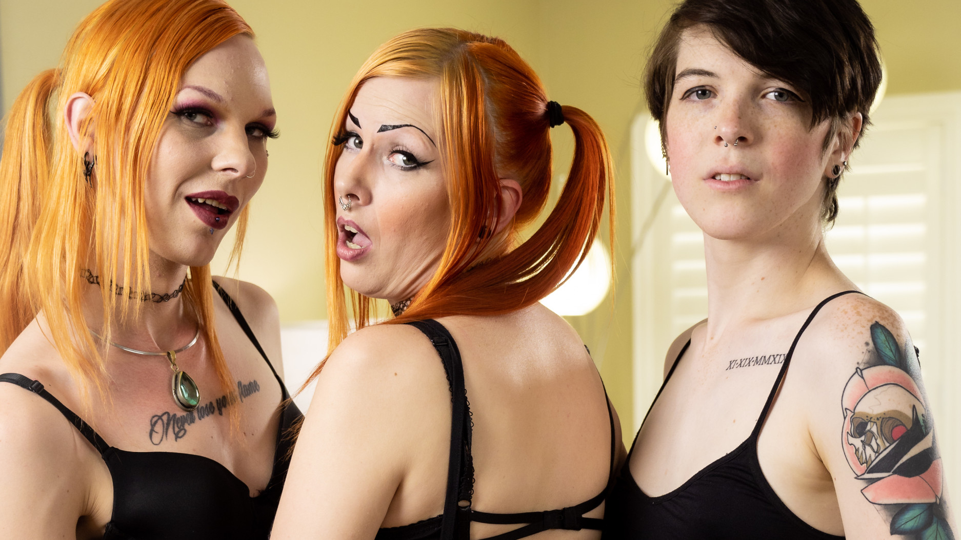 Two Tgirls. One Girl.